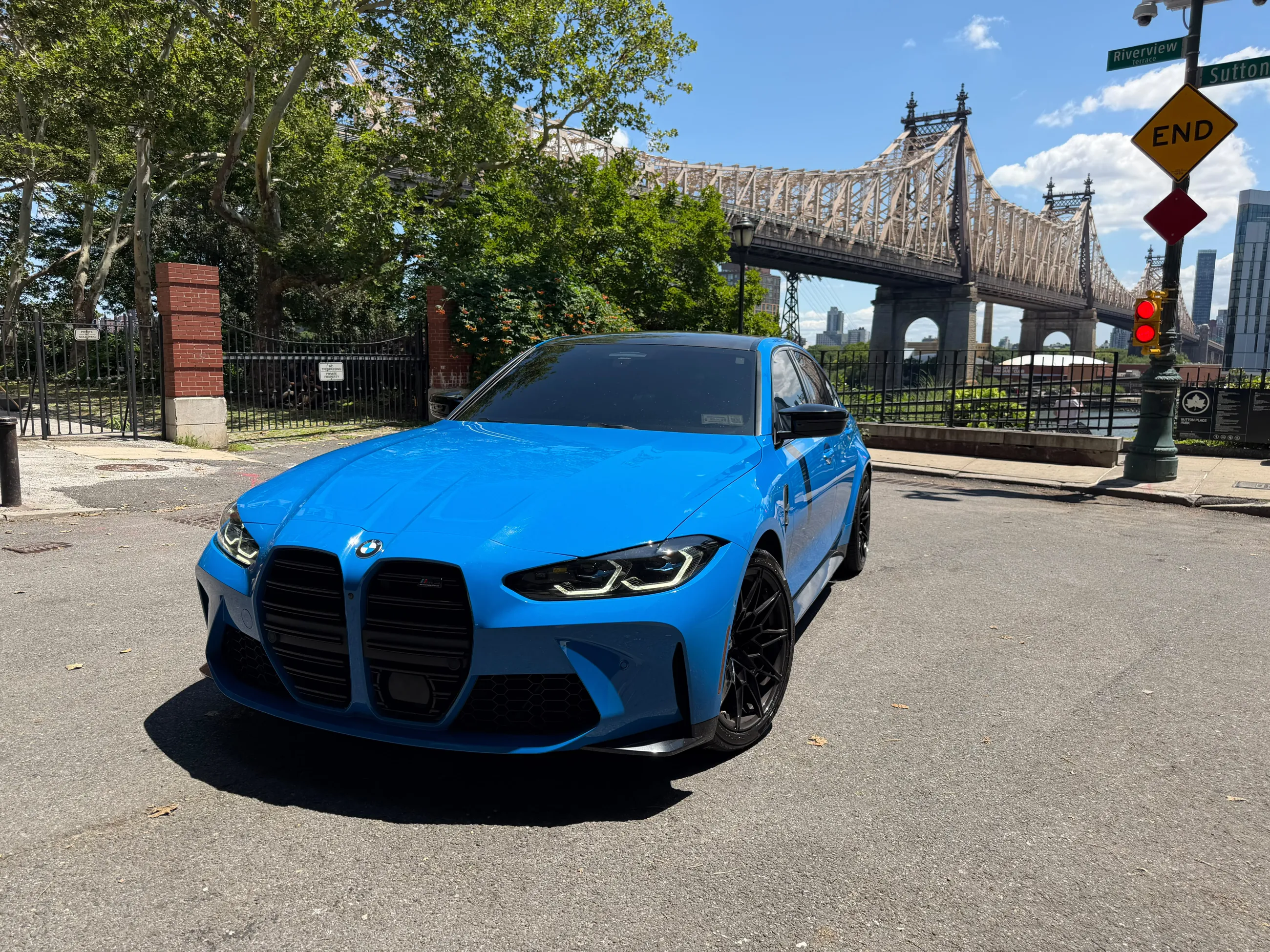 2024 BMW M3 Competition (Baby Blue) in NYC